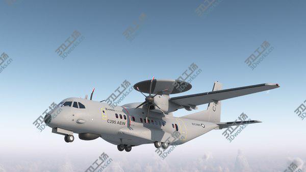 images/goods_img/20210312/3D Airbus Military C295 AEW&C Turboprop Aircraft Rigged model/3.jpg